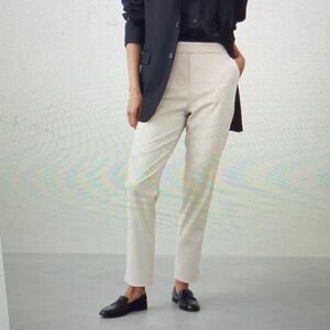 Banana Republic Factory Cream Ankle Pants